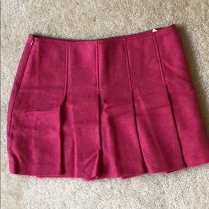 Sisley pink pleated skirt